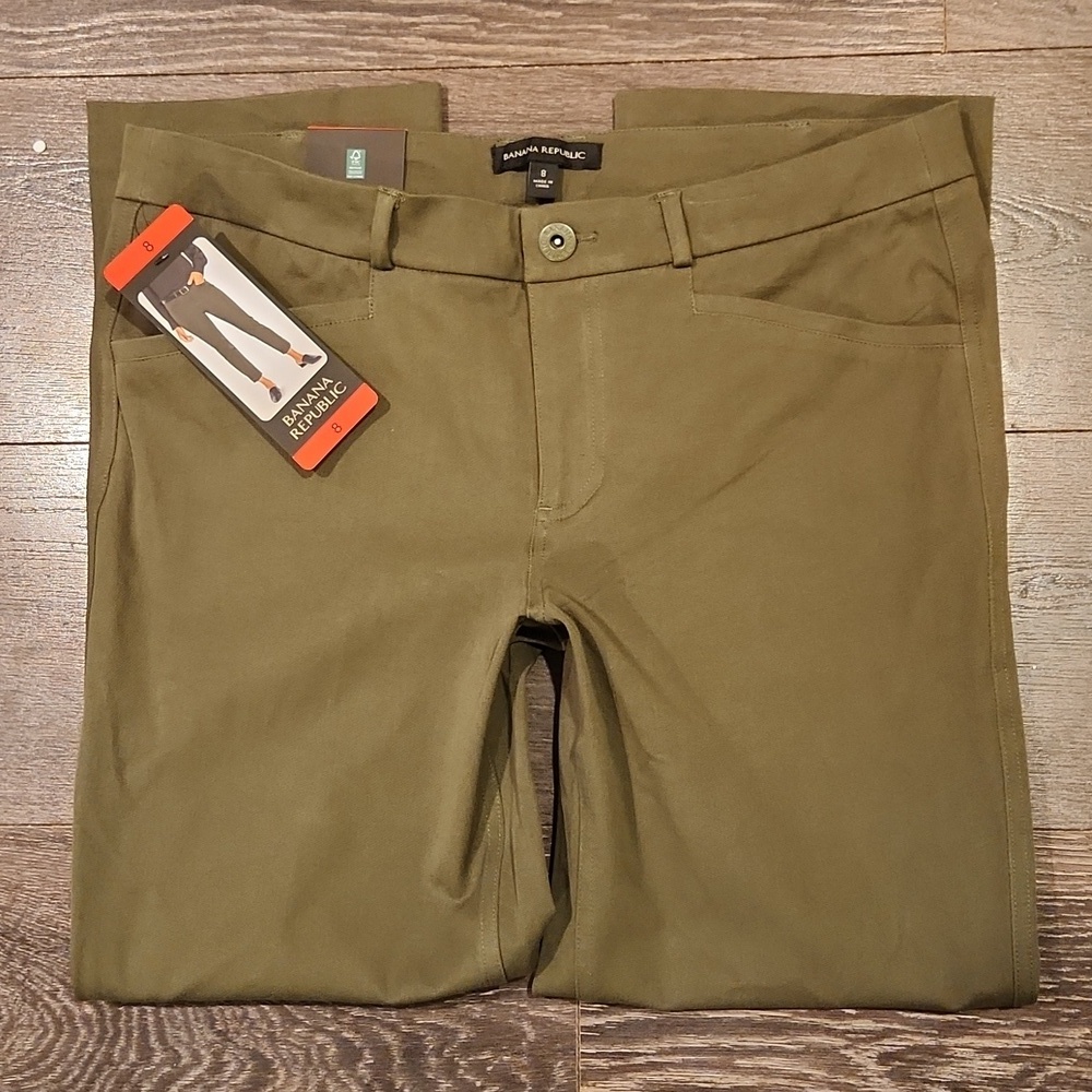 ❤️ NWT! BANANA REPUBLIC SLIM STRAIGHT CROPPED PANTS, 8 (29)